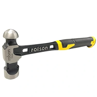 Image of Rolson 10437 Solid Forged Ball Pein Hammer 16 oz (450g)