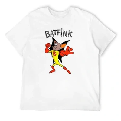 Image of LoveVow Batfink Retro Vintage Cartoon 70&#039;S Throwback Nostalgia T Shirt White XL