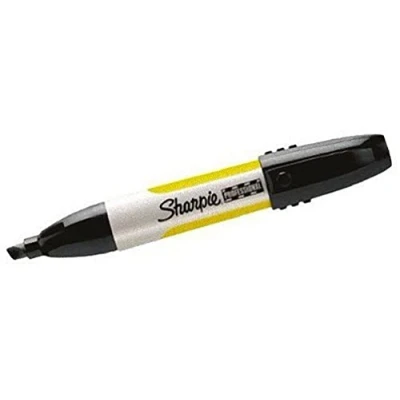 Image of Sharpie Professional Permanent Marker Chisel Tip Black (Box of 12)