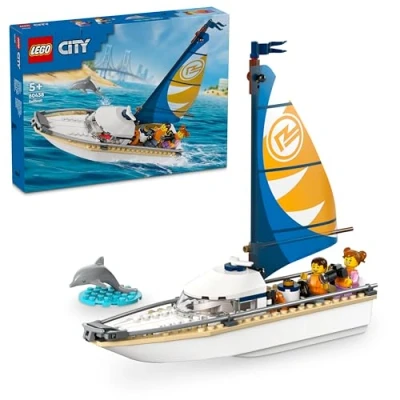 Image of LEGO 60438 City Sailboat 5+ 102 Pieces WIth Dolphin