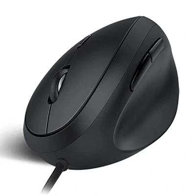 Image of shoplease Wired Ergonomic Mouse, Optical Vertical Mouse with 3 Adjustable DPI 800/1200/1600, 6 Buttons USB Computer for PC and Laptop