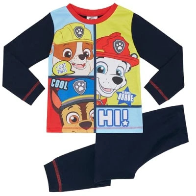Image of Paw Patrol Marshall Rubble Chase Hi! Boys Pyjamas (2 3 Years)