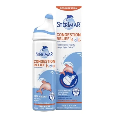 Image of Stérimar Congestion Relief Kids, Nasal Spray, 100% Natural Sea Water, 50 ml