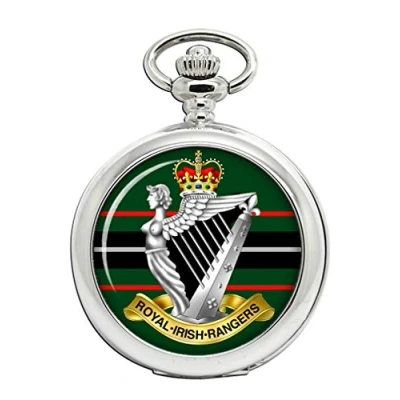 Image of Giftshop UK Royal Irish Rangers, British Army Full Hunter Pocket Watch
