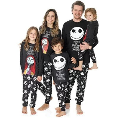Image of Disney The Nightmare Before Christmas Family Pyjamas Men Women Boys Girls, Girl, 9 10 years