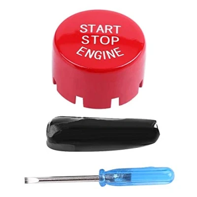 Image of VOBOR Car Engine Button One Start Button, Stop Push Switch Compatible with F30 G/F Disk Bottom Start&amp;Stop (Color: RED)