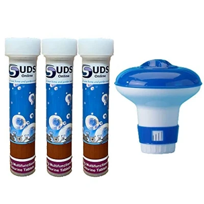 Image of SUDS ONLINE Chlorine Floating Dispenser with 30 x 20g Tablets for Pools Spa Hot Tub
