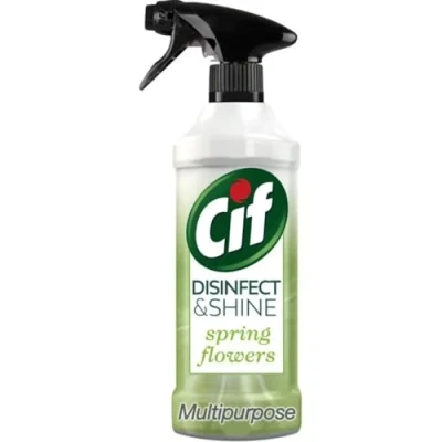 Image of Cif Disinfect and Shine Multipurpose Spray 500ml, Spring Flowers Fragrance