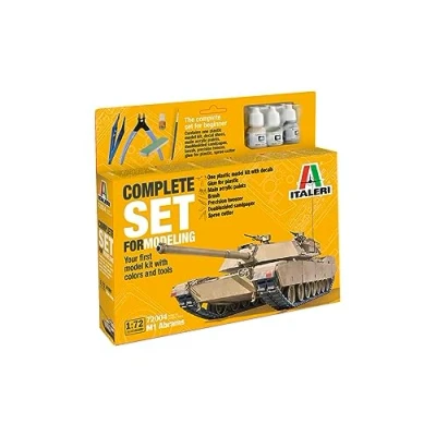 Image of Italeri 72004 1:72 Model Set M 1 Abrams Complete Set, Building, Construction Kit, Stand Crafts, Hobby, Gluing, Plastic Includes Accessories