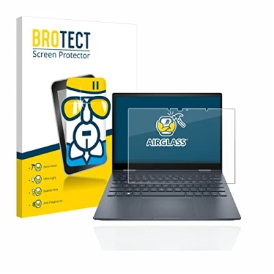Image of brotect Glass Screen Protector Film compatible with HP Envy x360 13 bfxxx Foil 9H Protection [Scratch Resistant, High Clarity]