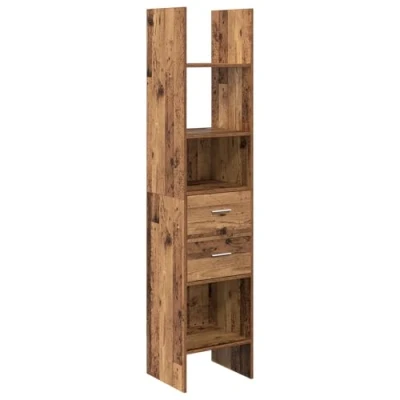 Image of Book Cabinet Old wood 40 x 35 180 cm Engineered Vidaxl