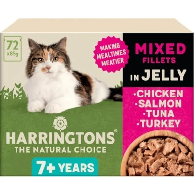 Image of Harringtons Wet Cat Senior Mixed in Jelly 6x12x85g