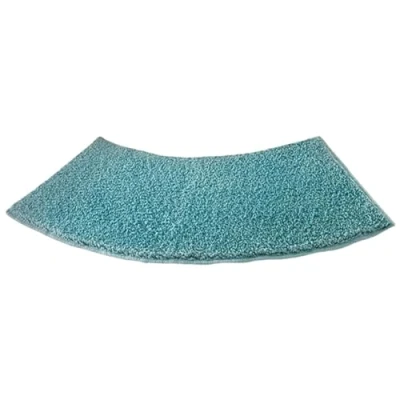Image of YZBBSH Curved Shower Mat,Non Slip Mat Outside Shower,Curved Bath Mat,Corner Mat,For And Rv Bathroom (Blue)