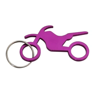 Image of Komonee Motorbike Purple Metal Key Chain Trial Biker Ring Dirt Bike Motocross Keychain Keyring