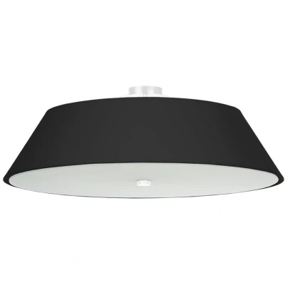 Image of Vega Cylindrical Flush Light Black 70cm E27