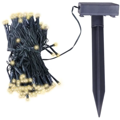 Image of vidaXL LED Solar String Lights Warm White Christmas Decoration