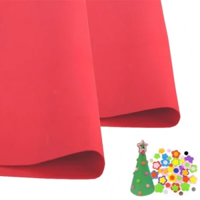 Image of 10Pcs Red EVA Foam Sheets Cosplay 1mm Thick 50cm*50cm Papers for Arts Crafts DIY Project