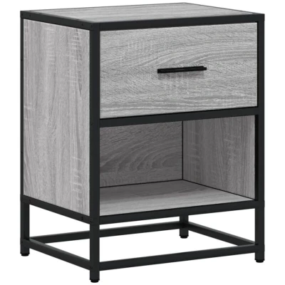 Image of vidaXL Bedside Cabinet Grey Sonoma 40x31x50 cm Engineered Wood