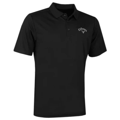Image of Callaway Golf Mens Swingtech Solid Polo Shirt Caviar XXXL
