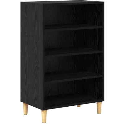 Image of vidaXL Sideboard with Shelf Black oak 57 x 35 90 cm Engineered wood