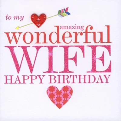 Image of Claire Giles Sherbet Sundaes Happy Birthday Wife Card