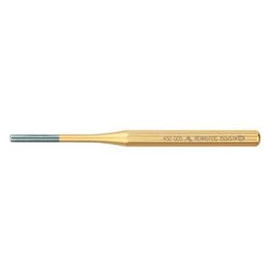 Image of Rennsteig 450 003 0 &quot;Standard&quot; Octagonal Pin Punch, V, Gold/Silver, 150 x 10 3 mm