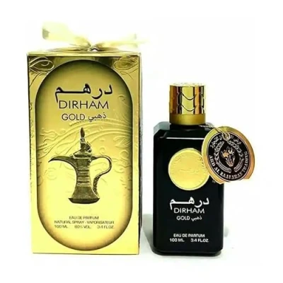 Image of Dirham Gold Eau de Parfum Elegant Woody &amp; Floral Oriental Fragrance Long Lasting Luxury Perfume for Men Women 100ml