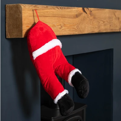Image of 40cm Battery Operated Animated Door Hanging Santa Legs Decoration