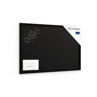 Image of ALLboards Chalkboard 70x50 cm with varnished black frame ECO Chalk Writing Board
