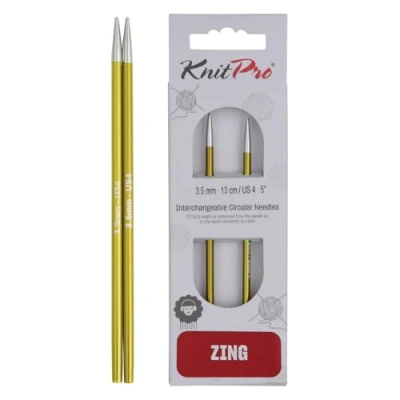 Image of KnitPro KP47501 Zing: Knitting Pins: Circular: Interchangeable: Normal: 3.50mm, Aluminium, Multi Colour