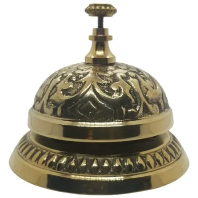 Image of Solid Brass Victorian Style Service Desk Bell