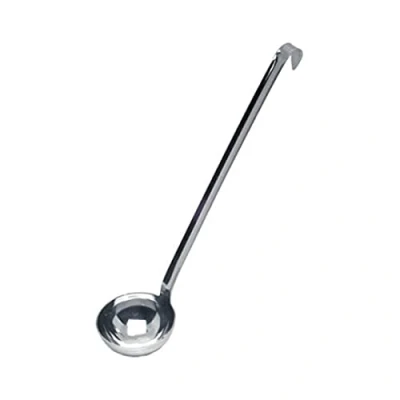 Image of Genware NEV 6270115 One Piece Ladle, Stainless Steel, 12 oz., 340 mL, 11.5 cm