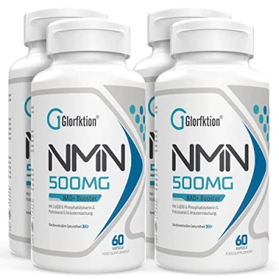 Image of NAD Supplement 750mg Advanced Contains All 7 Ingredients in 1 Capsule NAD+ Booster for Anti Aging 60 Count Capsules (60 (Pack of 4))