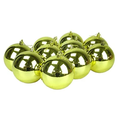 Image of Toyland® 144 Extra Large 100mm Christmas Baubles Tree Decorations (Gold)