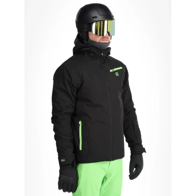 Image of Dare 2b Men&#039;s Water repellent Eagle II Ski Jacket Black Green, Size: Xxxl