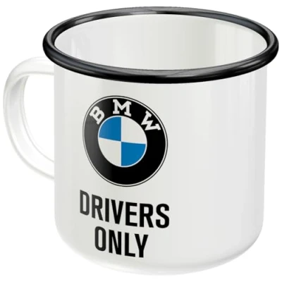 Image of Nostalgic Art Enamel Mug BMW Drivers Only Colourful