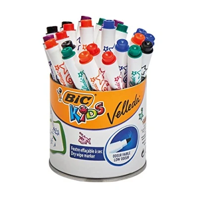 Image of BIC Kids Mini Velleda Whiteboard Markers Pot of 24