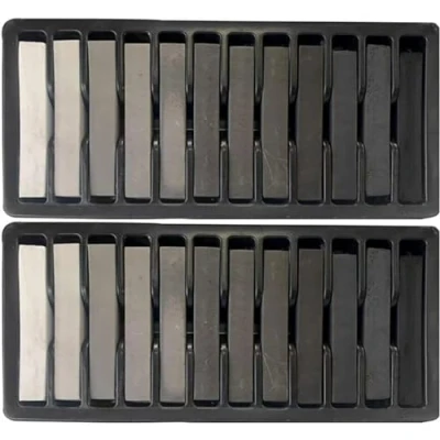 Image of Nature Cool Set of 2x12 Pack Grey Soft Pastels for Artists Chalk Art Drawing, Scrapbooking Ideal Kids, Beginners, Teachers, and Professional