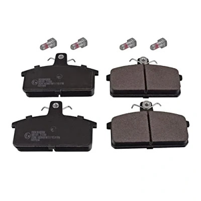 Image of 00000A00906, 00000A01225 Brake pad set BLUE PRINT ADK84209 Front Axle with screw SUZUKI: Vitara I Off Road Cabrio,