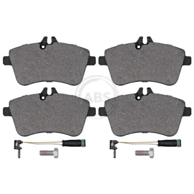 Image of 1694200120, 1694200820, 1694201220, 1694201920, A1694200120 Brake pad set A.B.S. 37457 excl. wear warning contact MERCEDES BENZ: B Class, A Class
