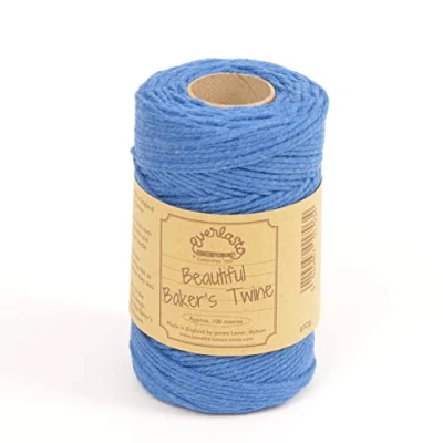 Image of 100m Everlasto &#039;Solid&#039; Beautiful Baker&#039;s Cotton Craft Twine (2mm Approx) (Oxford Blue)