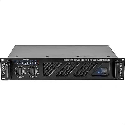 Image of AMP300 MKII IBIZA 2x240W Professional PA Amplifier with RCA/Jack inputs and Speakon/Speaker outputs 19&quot; Rackable Black