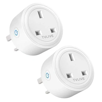 Image of Smart Plug, TVLIVE 2 Pack 13A Plugs WiFi Outlet Works with Amazon Alexa(Echo, Echo Dot), Google Home, IFTTT, Wireless Socket, Remote Control, Schedule and Timer Function, No Hub Required
