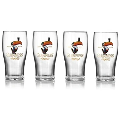 Image of Guinness Official Merchandise Toucan 4 Pack Pint Glasses