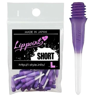 Image of L style (El style) lip point gradient short purple 30pcs ott1105