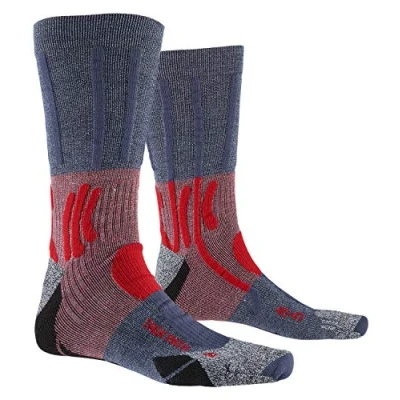 Image of X Socks Men Trek Path Dolomite Grey/Forest Green, 39 41