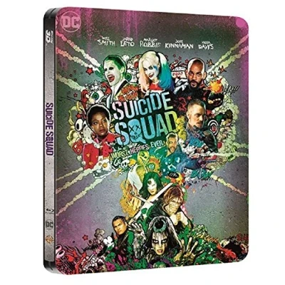 Image of Suicide Squad Steelbook UK Limited Edition includes 2D and 3D with extended cut Region Free