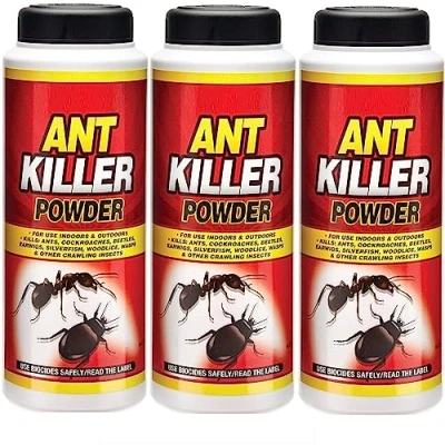Image of Ant Killer Powder Powerful Indoor &amp; Outdoor Solution for Ants, Cockroaches, and Crawling Insects Pack of 3 150gm