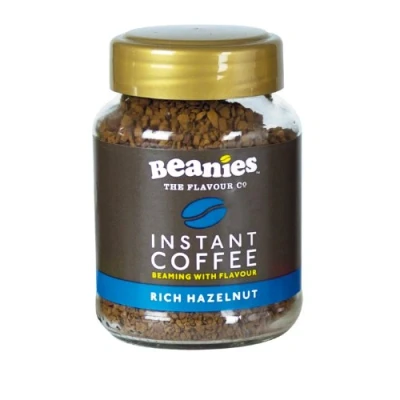 Image of Beanies Nutty Hazelnut Flavoured Instant Coffee 50 gr ( Pack of 1)