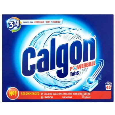 Image of Calgon 4 in 1 Washing Machine Cleaner and Water Softener Tablets, Removes Limescale &amp; Odours, Deep Clean, Units: 45 Size: L Pack (Packaging May Vary)